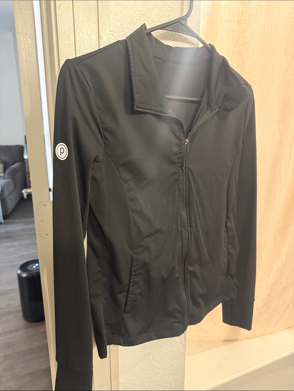 Peloton Black Women's Zip Bomber Jacket
